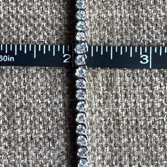 CZ by Kenneth Lane 3mm Round Cubic Zirconia Bracelet 12 cttw Tennis Bracelet - Picture 10 of 13